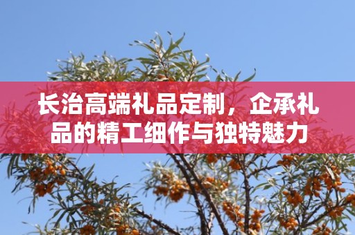 长治高端礼品定制，企承礼品的精工细作与独特魅力